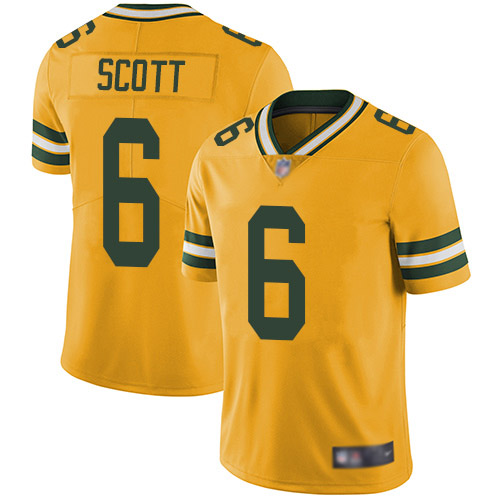 Green Bay Packers #6 JK Scott Yellow Youth Stitched Limited Rush Jersey Youth cheap jerseys for sale - CheapJerseys.Shop