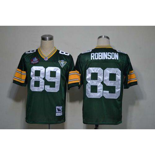 Mitchell And Ness Green Bay Packers #89 Dave Robinson Green Throwback Stitched Jersey Men's cheap jerseys for sale - CheapJerseys.Shop