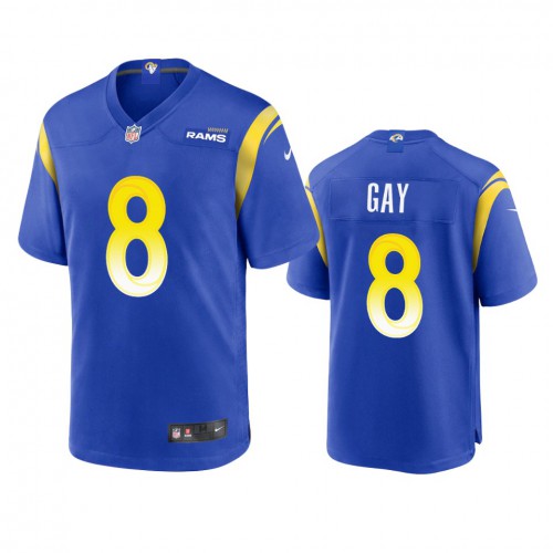 Los Angeles Los Angeles Rams #8 Matt Gay Men's Game Jersey - Royal Men's cheap jerseys for sale - CheapJerseys.Shop