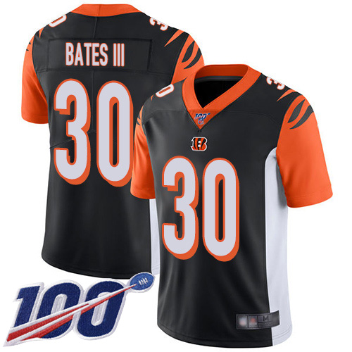 Bengals #30 Jessie Bates III Black Team Color Men's Stitched 100th Season Vapor Limited Jersey cheap jerseys for sale - CheapJerseys.Shop