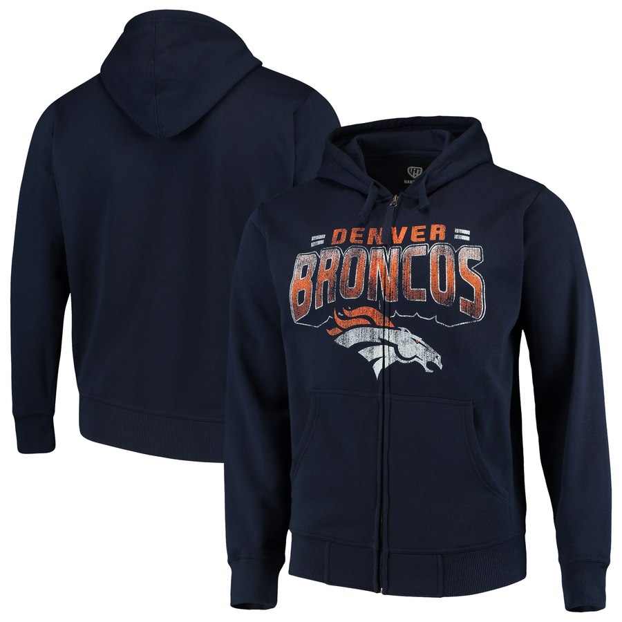 Denver Broncos G-III Sports By Carl Banks Perfect Season Full-Zip Hoodie Navy cheap jerseys for sale - CheapJerseys.Shop