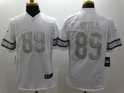 Bears #89 Mike Ditka White Men's Stitched Limited Platinum Jersey cheap jerseys for sale - CheapJerseys.Shop