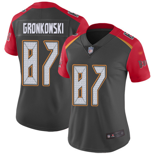 Buccaneers #87 Rob Gronkowski Gray Women's Stitched Limited Inverted Legend Jersey cheap jerseys for sale - CheapJerseys.Shop