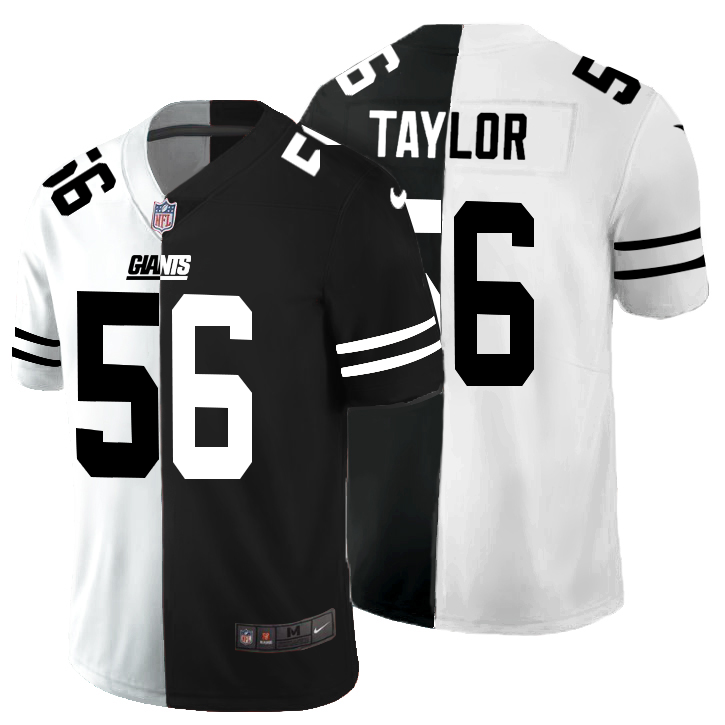 New York Giants #56 Lawrence Taylor Men's Black V White Peace Split Vapor Untouchable Limited Jersey cheap jerseys for sale - CheapJerseys.Shop