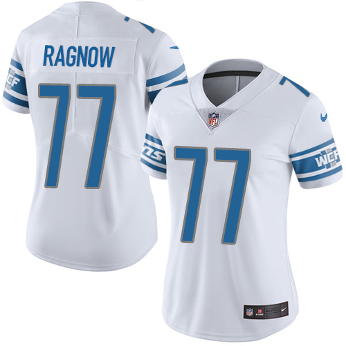 Detroit Lions #77 Frank Ragnow White Women's Stitched Vapor Untouchable Limited Jersey Womens cheap jerseys for sale - CheapJerseys.Shop