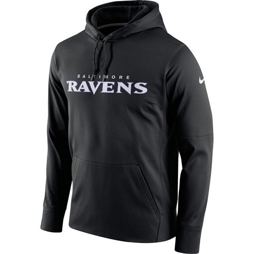 Men's Baltimore Ravens Black Circuit Wordmark Essential Performance Pullover Hoodie cheap jerseys for sale - CheapJerseys.Shop