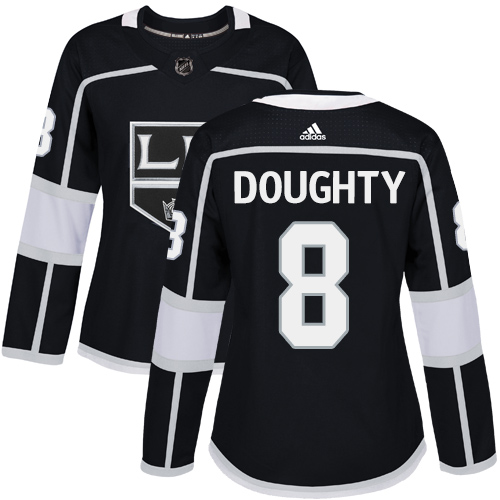 Los Angeles Kings #8 Drew Doughty Black Home Authentic Women's Stitched Jersey Womens cheap jerseys for sale - CheapJerseys.Shop