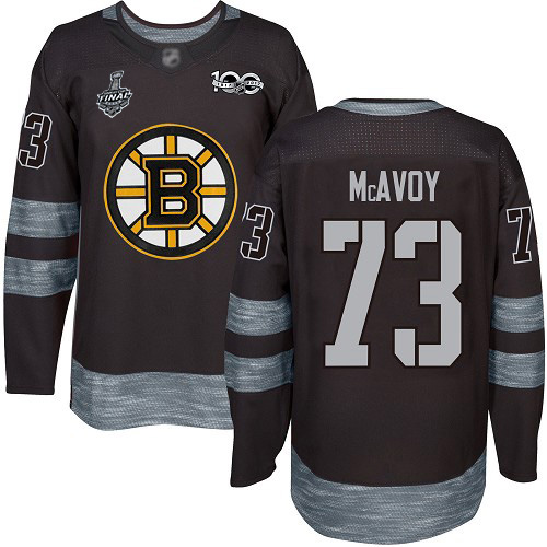 Boston Bruins #73 Charlie McAvoy Black 1917-2017 100th Anniversary Stanley Cup Final Bound Stitched Jersey Men's cheap jerseys for sale - CheapJerseys.Shop