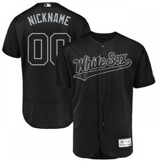 Men Chicago White Sox Majestic 2019 Players Weekend Flex Base Authentic Roster Custom Black Jersey cheap jerseys for sale - CheapJerseys.Shop