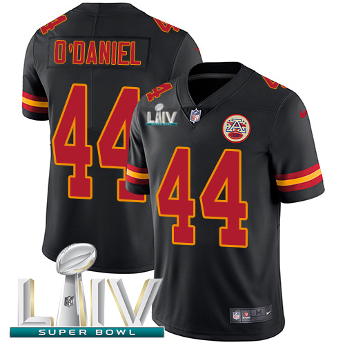 Kansas City Chiefs #44 Dorian O'Daniel Black Super Bowl LIV 2020 Youth Stitched Limited Rush Jersey Youth cheap jerseys for sale - CheapJerseys.Shop