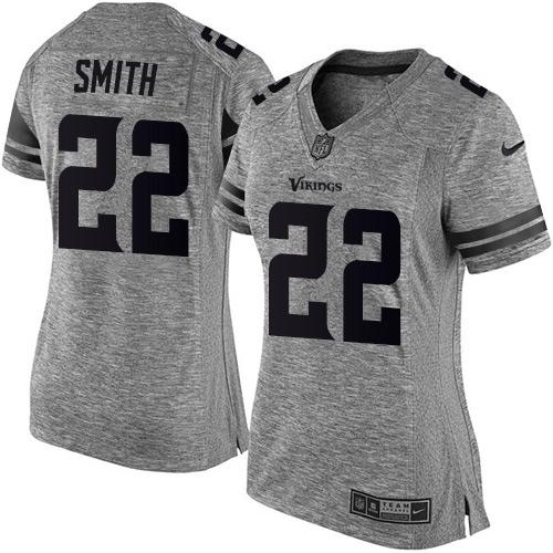 Vikings #22 Harrison Smith Gray Women's Stitched Limited Gridiron Gray Jersey cheap jerseys for sale - CheapJerseys.Shop