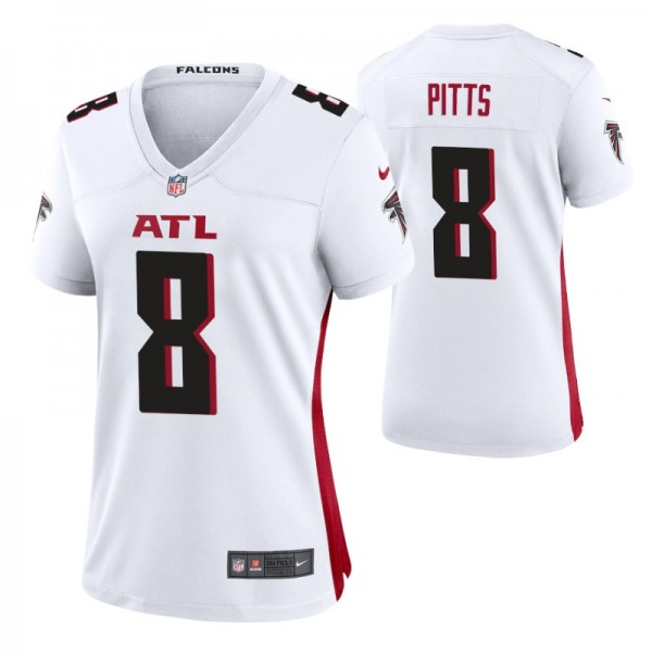 Women's Atlanta Falcons #8 Kyle Pitts White Vapor Untouchable Limited Stitched Jersey cheap jerseys for sale - CheapJerseys.Shop