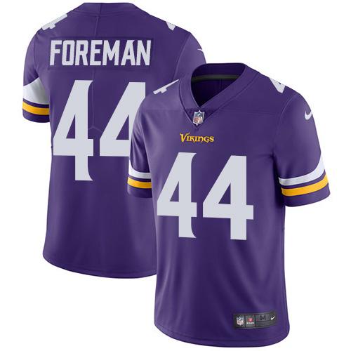Minnesota Vikings #44 Chuck Foreman Purple Team Color Men's Stitched Vapor Untouchable Limited Jersey Men's cheap jerseys for sale - CheapJerseys.Shop