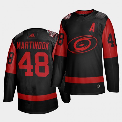 Carolina Carolina Hurricanes #48 Jordan Martinook Black Men's 2021 Stadium Series Outdoor Game Jersey Men's cheap jerseys for sale - CheapJerseys.Shop