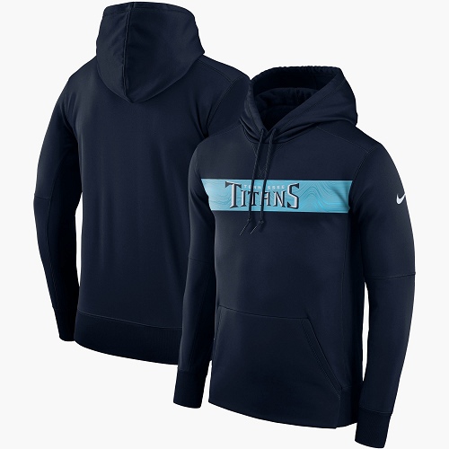 Men's Tennessee Titans Navy Sideline Team Performance Pullover Hoodie cheap jerseys for sale - CheapJerseys.Shop
