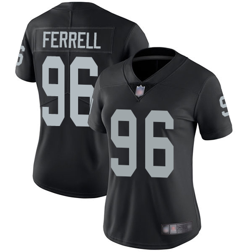 Las Vegas Raiders #96 Clelin Ferrell Black Team Color Women's Stitched Vapor Untouchable Limited Jersey Womens cheap jerseys for sale - CheapJerseys.Shop