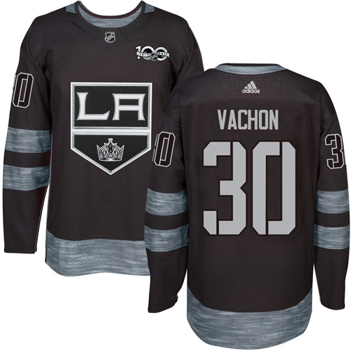 Los Angeles Kings #30 Rogie Vachon Black 1917-2017 100th Anniversary Stitched Jersey Men's cheap jerseys for sale - CheapJerseys.Shop