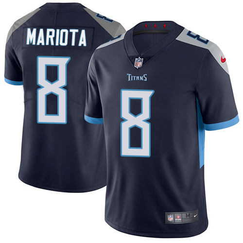 Tennessee Titans #8 Marcus Mariota Navy Blue Team Color Men's Stitched Vapor Untouchable Limited Jersey Men's cheap jerseys for sale - CheapJerseys.Shop