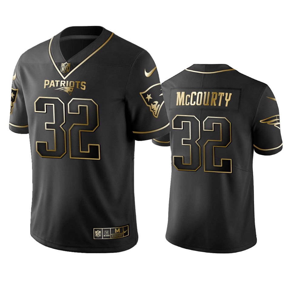 Patriots #32 Devin Mccourty Black Golden Limited Edition Stitched Jersey cheap jerseys for sale - CheapJerseys.Shop