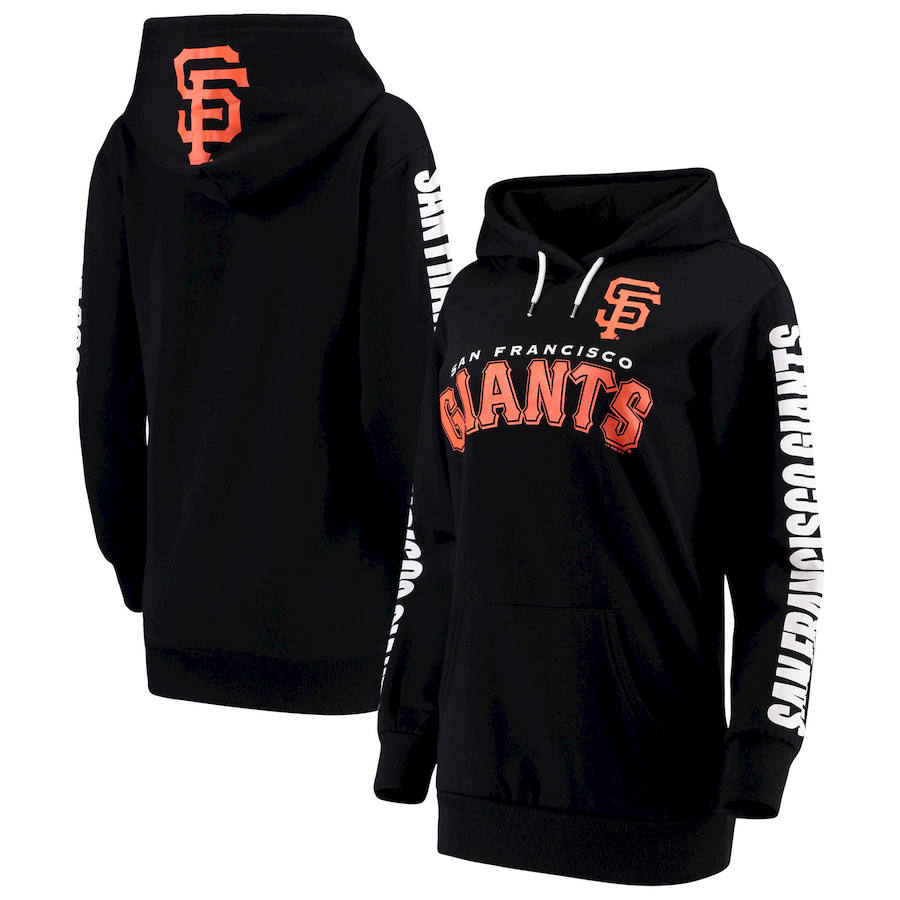 San Francisco Giants G-III 4Her By Carl Banks Women's Extra Innings Pullover Hoodie Black cheap jerseys for sale - CheapJerseys.Shop