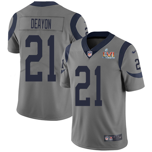 Los Angeles Rams #21 Donte Deayon Gray Super Bowl LVI Patch Youth Stitched Limited Inverted Legend Jersey Youth cheap jerseys for sale - CheapJerseys.Shop