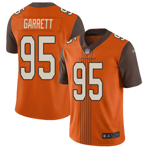 Browns #95 Myles Garrett Orange Alternate Men's Stitched Limited City Edition Jersey cheap jerseys for sale - CheapJerseys.Shop