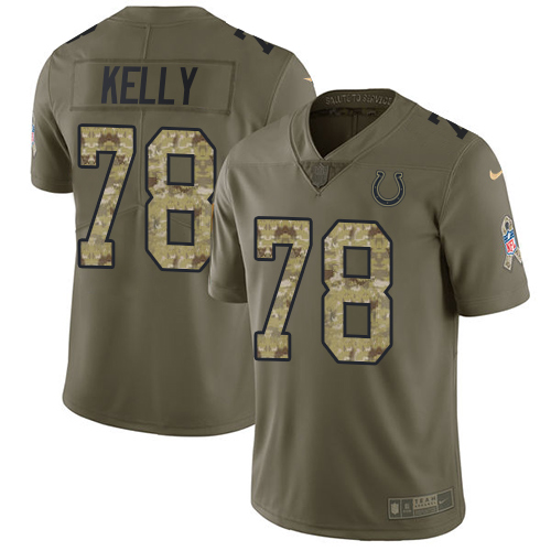 Indianapolis Colts #78 Ryan Kelly Olive/Camo Youth Stitched Limited 2017 Salute to Service Jersey Youth cheap jerseys for sale - CheapJerseys.Shop