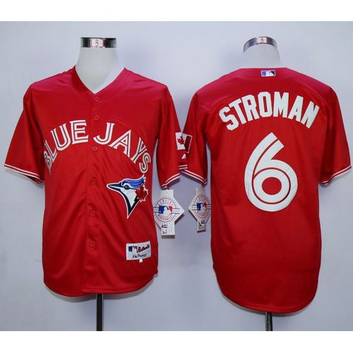 Toronto Blue Jays #6 Marcus Stroman Red Canada Day Stitched Jersey Men's cheap jerseys for sale - CheapJerseys.Shop