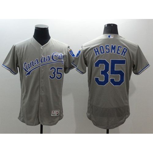 Kansas City Royals #35 Eric Hosmer Grey Flexbase Authentic Collection Stitched Jersey Men's cheap jerseys for sale - CheapJerseys.Shop