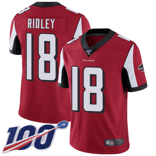 Falcons #18 Calvin Ridley Red Team Color Youth Stitched 100th Season Vapor Limited Jersey cheap jerseys for sale - CheapJerseys.Shop
