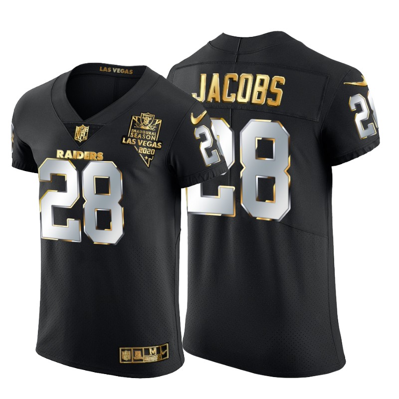Las Vegas Raiders #28 Josh Jacobs Men's Black Edition Vapor Untouchable Elite Jersey cheap jerseys for sale - CheapJerseys.Shop