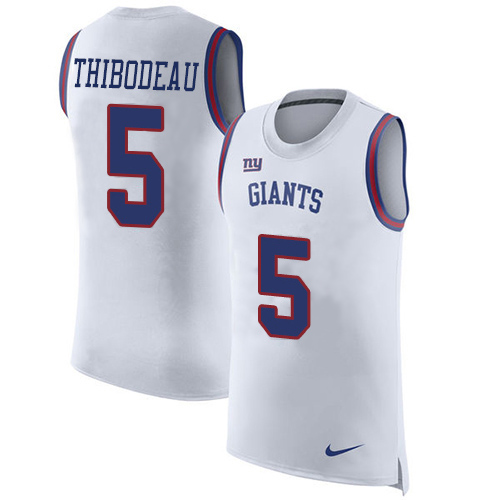 Giants #5 Kayvon Thibodeaux White Men's Stitched Limited Rush Tank Top Jersey cheap jerseys for sale - CheapJerseys.Shop