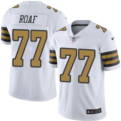 New Orleans Saints #77 Willie Roaf White Men's Stitched Limited Rush Jersey Men's cheap jerseys for sale - CheapJerseys.Shop