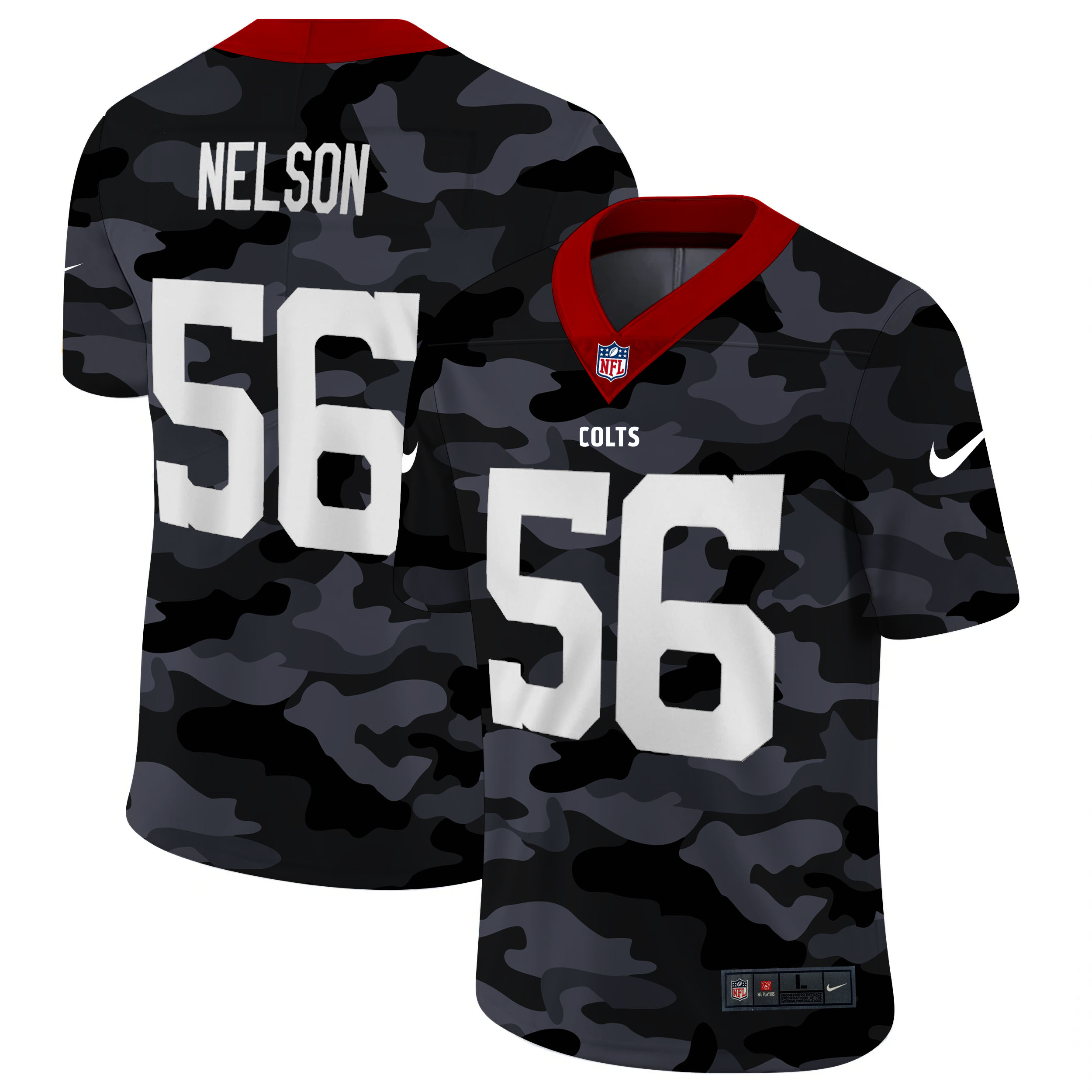 Indianapolis Colts #56 Quenton Nelson Men's 2020 Black CAMO Vapor Untouchable Limited Stitched Jersey cheap jerseys for sale - CheapJerseys.Shop