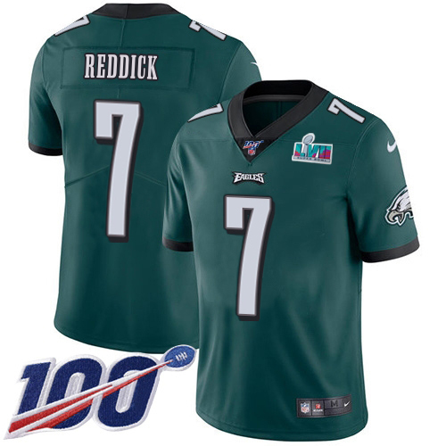 Eagles #7 Haason Reddick Green Team Color Super Bowl LVII Patch Men's Stitched 100th Season Vapor Untouchable Limited Jersey cheap jerseys for sale - CheapJerseys.Shop