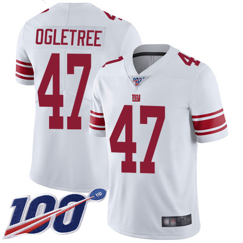 New York Giants #47 Alec Ogletree White Men's Stitched 100th Season Vapor Limited Jersey Men's cheap jerseys for sale - CheapJerseys.Shop