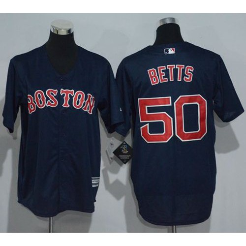 Boston Red Sox #50 Mookie Betts Dark Blue Cool Base Stitched Youth Jersey Youth cheap jerseys for sale - CheapJerseys.Shop