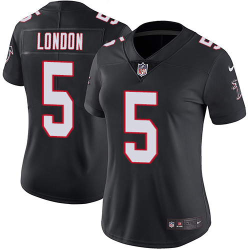 Falcons #5 Drake London Black Alternate Stitched Women's Vapor Untouchable Limited Jersey cheap jerseys for sale - CheapJerseys.Shop