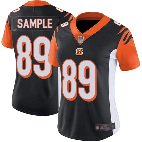 Cincinnati Bengals #89 Drew Sample Black Team Color Women's Stitched Vapor Untouchable Limited Jersey Womens cheap jerseys for sale - CheapJerseys.Shop