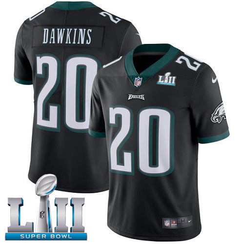 Eagles #20 Brian Dawkins Black Alternate Super Bowl LII Men's Stitched Vapor Untouchable Limited Jersey cheap jerseys for sale - CheapJerseys.Shop