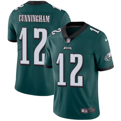 Philadelphia Eagles #12 Randall Cunningham Midnight Green Team Color Men's Stitched Vapor Untouchable Limited Jersey Men's cheap jerseys for sale - CheapJerseys.Shop