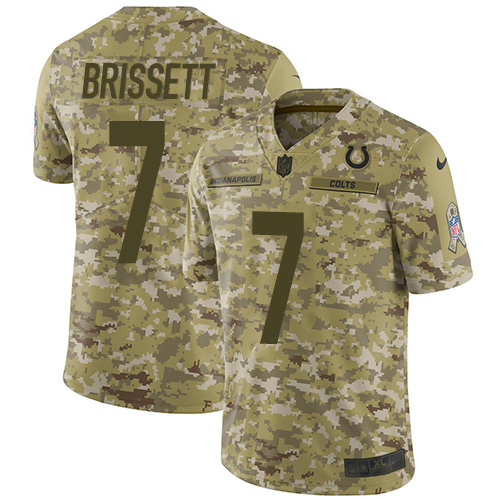 Indianapolis Colts #7 Jacoby Brissett Camo Youth Stitched Limited 2018 Salute to Service Jersey Youth cheap jerseys for sale - CheapJerseys.Shop