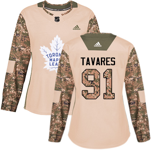 Maple Toronto Maple Leafs #91 John Tavares Camo Authentic 2017 Veterans Day Women's Stitched Jersey Womens cheap jerseys for sale - CheapJerseys.Shop