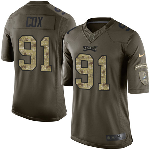Philadelphia Eagles #91 Fletcher Cox Green Youth Stitched Limited 2015 Salute to Service Jersey Youth cheap jerseys for sale - CheapJerseys.Shop