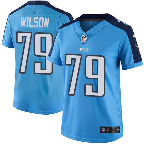 Tennessee Titans #79 Isaiah Wilson Light Blue Women's Stitched Limited Rush Jersey Womens cheap jerseys for sale - CheapJerseys.Shop