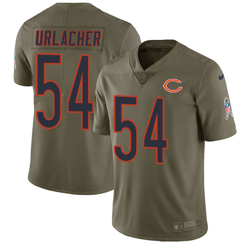 Chicago Bears #54 Brian Urlacher Olive Men's Stitched Limited 2017 Salute To Service Jersey Men's cheap jerseys for sale - CheapJerseys.Shop