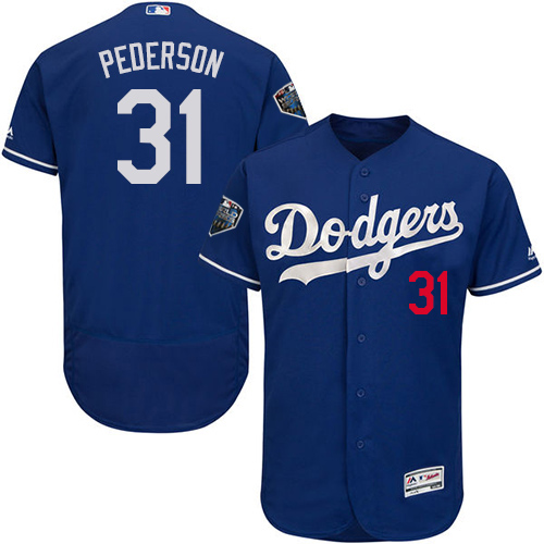 Los Angeles Dodgers #31 Joc Pederson Blue Flexbase Authentic Collection 2018 World Series Stitched Jersey Men's cheap jerseys for sale - CheapJerseys.Shop