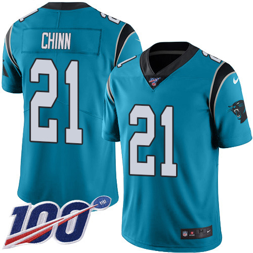 Panthers #21 Jeremy Chinn Blue Men's Stitched Limited Rush 100th Season Jersey cheap jerseys for sale - CheapJerseys.Shop