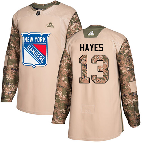 New York Rangers #13 Kevin Hayes Camo Authentic 2017 Veterans Day Stitched Jersey Men's cheap jerseys for sale - CheapJerseys.Shop