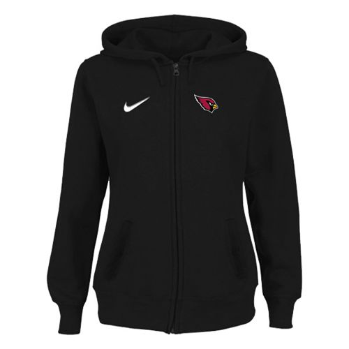 Women's Arizona Cardinals Stadium Rally Full Zip Hoodie Black cheap jerseys for sale - CheapJerseys.Shop